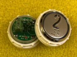 Кнопочный модуль (2) красная подсветка VEGA ACHILLE